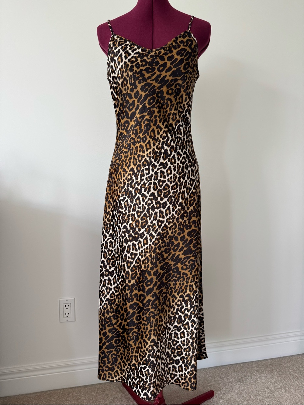 House of Harlow 1960 Leopard Print Slip Dress Size S